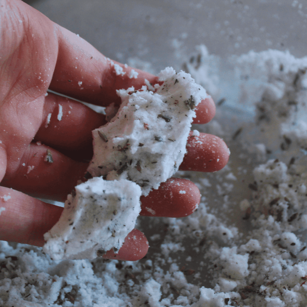 Homemade Shower Steamers Texture